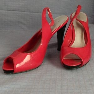 Fioni Peep Toe Sling Back Heels